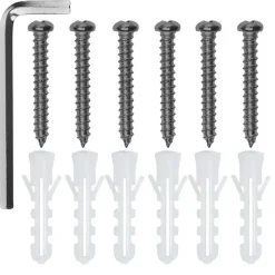 tectake 3 wandplanken Cowell, Industrieel Hout Donker, Rustiek Online