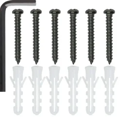 tectake 3 wandplanken Cowell, Industrieel Hout Donker, Rustiek Online