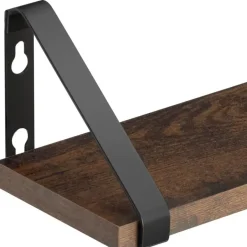 tectake 3 wandplanken Cowell, Industrieel Hout Donker, Rustiek Online