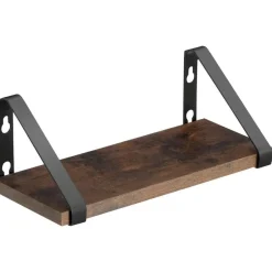 tectake 3 wandplanken Cowell, Industrieel Hout Donker, Rustiek Online