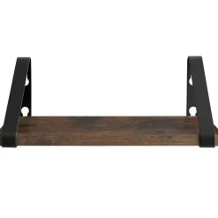 tectake 3 wandplanken Cowell, Industrieel Hout Donker, Rustiek Online