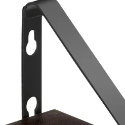 tectake 3 wandplanken Cowell, Industrieel Hout Donker, Rustiek Online