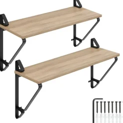 tectake 2 wandplanken Irvine, Industrieel Licht Hout, Eiken Sonoma Online