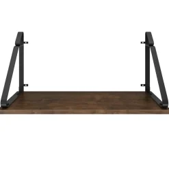 tectake 2 wandplanken Irvine, Industrieel Hout Donker, Rustiek Discount