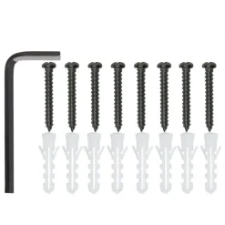 tectake 2 wandplanken Irvine, Industrieel Hout Donker, Rustiek Discount