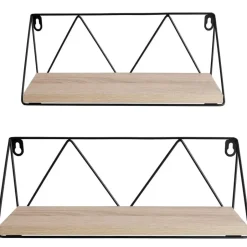 tectake 2 wandplanken Rockport, Industrieel Licht Hout, Eiken Sonoma New