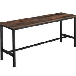 tectake 2 Zitbanken Fairfield, Industrieel Hout Donker, Rustiek New