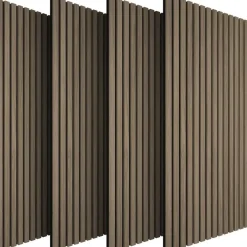 tectake Akoestische panelen Sonic Wall houtlook, Donker Eiken Clearance