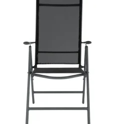 tectake Aluminium tuinset 8+1 - Antraciet Outlet