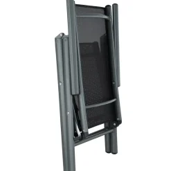 tectake Aluminium tuinset 8+1 - Antraciet Outlet