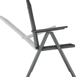 tectake Aluminium tuinstoelen inklapbaar, Antraciet New