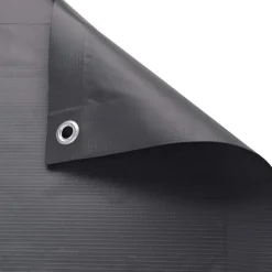 tectake Balkon privacyscherm met metaalversterkte ogen, Zwart Sale