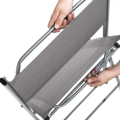 tectake Balkonset Düsseldorf 2+1, Grijs Sale