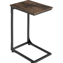 tectake Bijzettafel Erie 40x30x63cm, Industrieel Hout Donker, Rustiek Discount