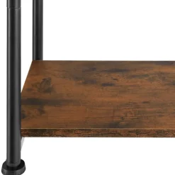 tectake Bijzettafel Memphis 34x30x59cm, Industrieel Hout Donker, Rustiek Clearance