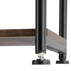 tectake Bijzettafel Memphis 34x30x59cm, Industrieel Hout Donker, Rustiek Clearance