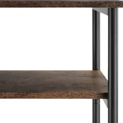 tectake Bijzettafel Memphis 34x30x59cm, Industrieel Hout Donker, Rustiek Clearance