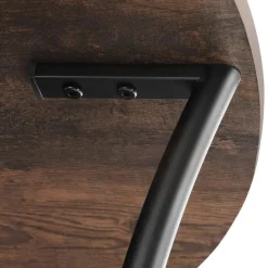 tectake Bijzettafel Saint Louis, Industrieel Hout Donker, Rustiek Online