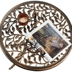 tectake Bistroset Lyon voor 2 personen, weerbestendig aluminium, Zwart / Grijs