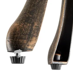 tectake Bistroset Lyon voor 2 personen, weerbestendig aluminium, Zwart / Grijs