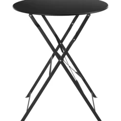 tectake Bistrotafel set Frieda, inklapbaar voor 2 personen, Zwart Best