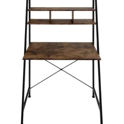 tectake Bureau Exeter 85,5x46,5x140cm, Industrieel Hout Donker, Rustiek Outlet