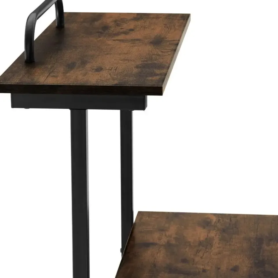 tectake Bureau Fife 80x65,5x130,5cm, Industrieel Hout Donker, Rustiek Sale