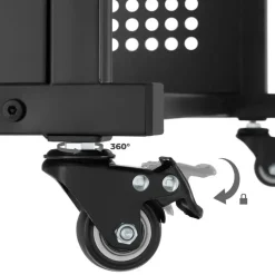 tectake Bureau Fife 80x65,5x130,5cm, Industrieel Hout Donker, Rustiek Sale