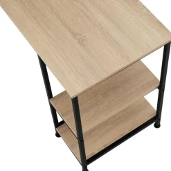 tectake Bureau Hamilton 138x138x75,5cm, Industrieel Licht Hout, Eiken Sonoma Hot