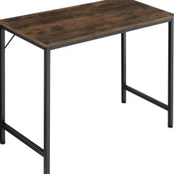 tectake Bureau Jenkins, Industrieel Hout Donker, Rustiek Discount