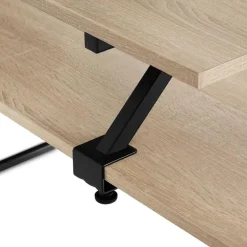 tectake Bureau Melrose 140x130x76,5cm, Industrieel Licht Hout, Eiken Sonoma Clearance