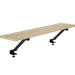 tectake Bureau Melrose 140x130x76,5cm, Industrieel Licht Hout, Eiken Sonoma Clearance