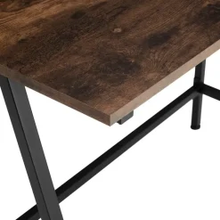 tectake Bureau Newton 100x50x77cm, Industrieel Hout Donker, Rustiek Outlet