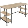 tectake Bureau Stoke 137x55x75cm, Industrieel Licht Hout, Eiken Sonoma Outlet