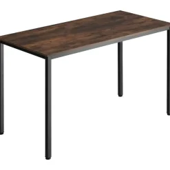 tectake Bureau Vanport 120x60x75,5cm, Industrieel Hout Donker, Rustiek Best