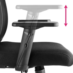 tectake Bureaustoel Phoibe ergonomisch met verstelbare hoofdsteun, Zwart Best