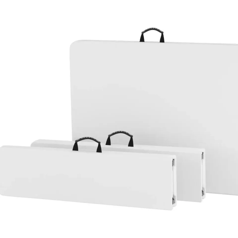 tectake Campingtafelset Panja wit opvouwbaar, Wit Clearance