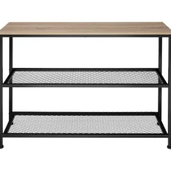 tectake Consoletafel Bristol 100x30x81cm, Industrieel Licht Hout, Eiken Sonoma Online