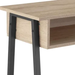 tectake Consoletafel Tralee 100x35x80,5cm, Industrieel Licht Hout, Eiken Sonoma