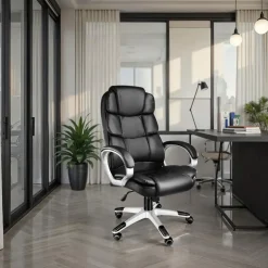 tectake Directiebureaustoel Jonas, Zwart New