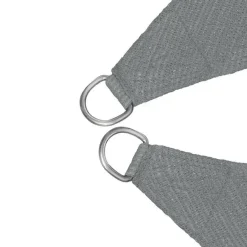 tectake Driehoekig zonneluifel van polyethyleen, grijs, Grijs Sale