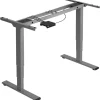 tectake ® Elektrisch In Hoogte Verstelbaar Bureau - Metalen Frame - Grijs Outlet