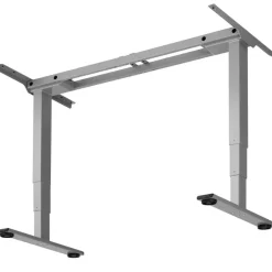 tectake ® Elektrisch In Hoogte Verstelbaar Bureau - Metalen Frame - Grijs Outlet