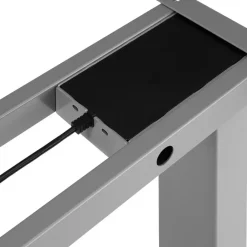 tectake ® Elektrisch In Hoogte Verstelbaar Bureau - Metalen Frame - Grijs Outlet