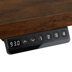 tectake ® Elektrisch In Hoogte Verstelbaar Bureau - Metalen Frame - Grijs Outlet