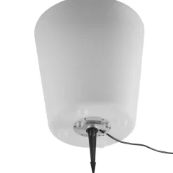 tectake Flessenkoeler Luminous Curve Cooler, LED, met afstandsbediening, Wit Hot