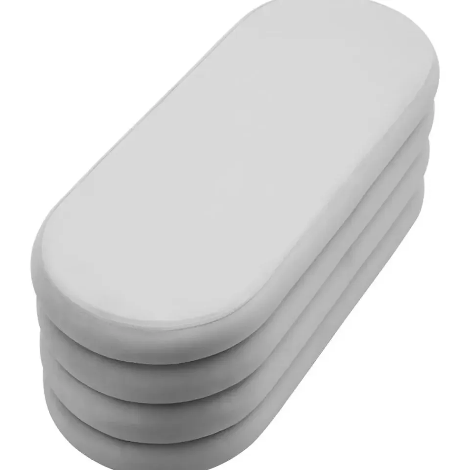 tectake Gestoffeerde zitbank Altu met veel opbergruimte, Fluweellook Grijs Online