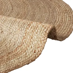 tectake ® Handgeweven tapijt Glim van jute, boho-stijl, rond Ø 200 cm Outlet