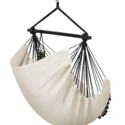 tectake Hangstoel Malika, boho-stijl, draagkracht 150kg, Beige Hot