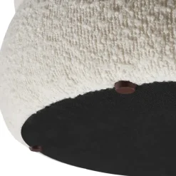 tectake Hocker Altu, gestoffeerd, opbergruimte, Bouclé Crèmewit New